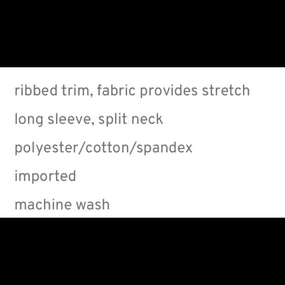 NWT long sleeve top with leopard print accents - Picture 3 of 4